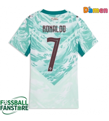 Portugal Cristiano Ronaldo #7 Replik Auswärtstrikot Damen WM 2026 Kurzarm